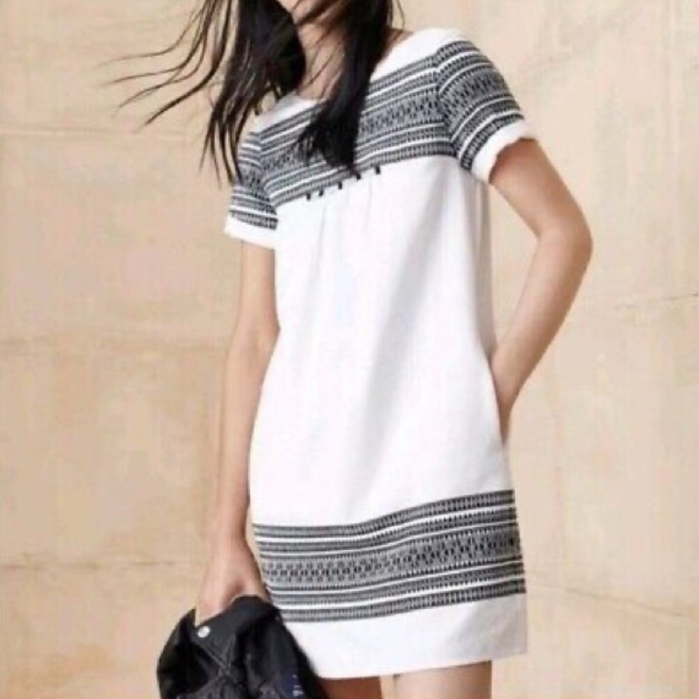 Madewell Cabana jacquard shift dress S